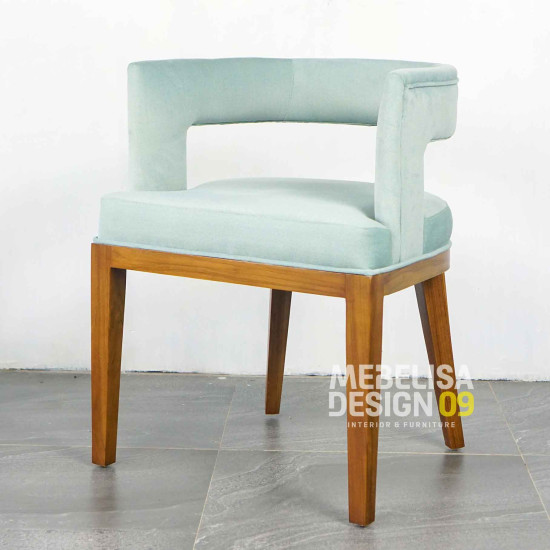 Kursi Makan Minimalis Modern Jok Rangka Kayu Jati