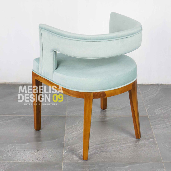 Kursi Makan Minimalis Modern Jok Rangka Kayu Jati
