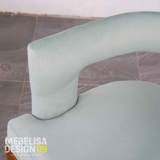 Kursi Makan Minimalis Modern Jok Rangka Kayu Jati