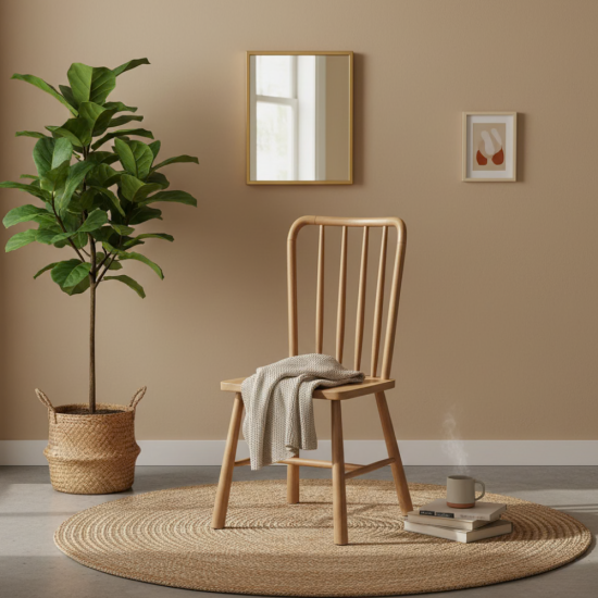 Kursi Makan Minimalis Retro Jati Harwich