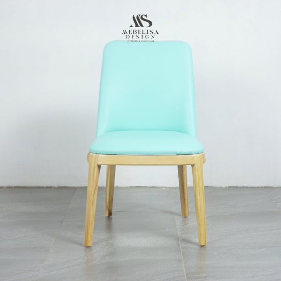 Kursi Makan Modern Minimalis Nordic Natural Bleaching