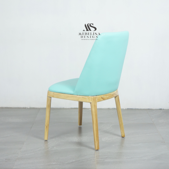 Kursi Makan Modern Minimalis Nordic Natural Bleaching