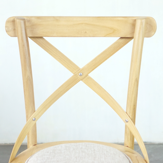 Kursi Makan Resto Kayu Jati Bentwood Natural Waterbased