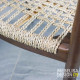 Kursi Makan Retro Dudukan Anyaman Rotan