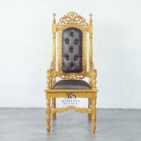 Kursi Raja Kursi Mimbar Khutbah Masjid Kayu Jati Kain Oscar Black