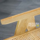 Kursi Santai Anyaman Rotan Set Stool Kayu Jati