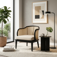 Kursi Sofa Santai Rotan Hikory