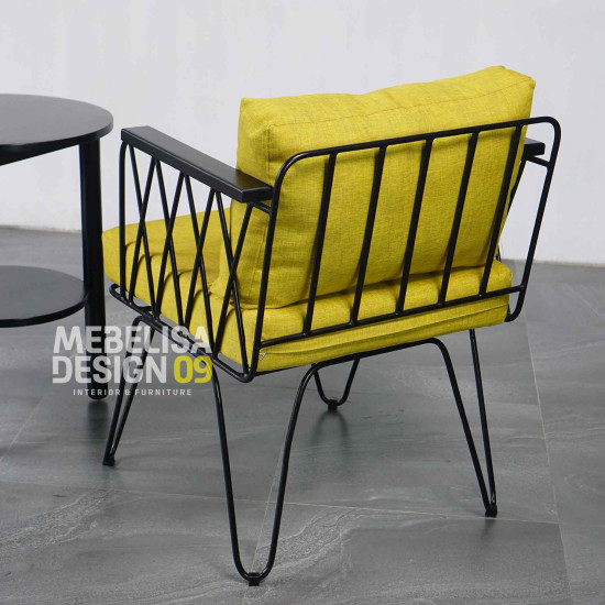 Kursi Teras Besi Industrial Set Meja Bundar Minimalis Kursi Teras Besi Industrial Set Meja Bundar Minimalis