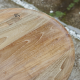 Lattice Bistro Accent Table Reclaimed Teak Wood