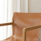 Leather Sling Chair Nude