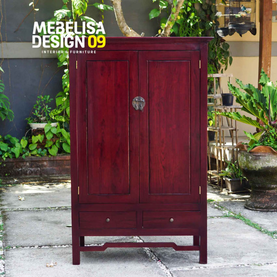 Lemari Antik Minimalis Model China 2 Pintu