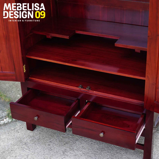 Lemari Antik Minimalis Model China 2 Pintu