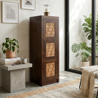 Lemari Baju 1 Pintu Kayu Jati Frency