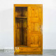 Lemari Pakaian 2 Pintu Sliding Minimalis Kayu Jati Solid