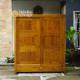 Lemari Pakaian Minimalis Kayu Jati Pintu Sleding 2P Lemari Pakaian Minimalis Kayu Jati Pintu Sleding 2P