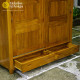 Lemari Pakaian Minimalis Kayu Jati Pintu Sleding 2P Lemari Pakaian Minimalis Kayu Jati Pintu Sleding 2P