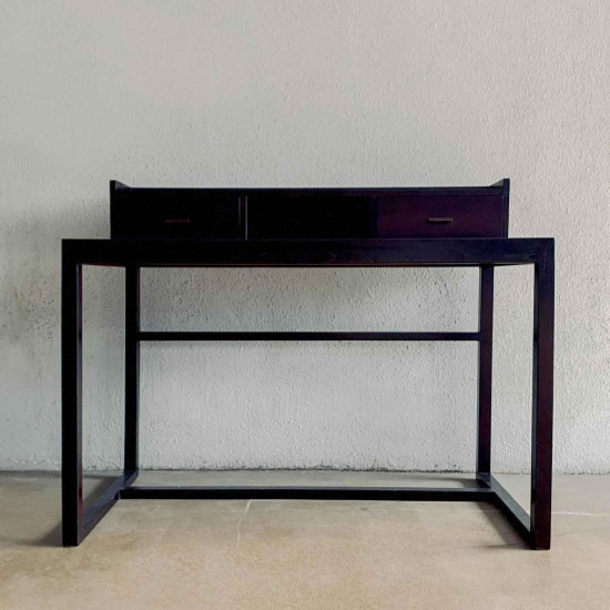 Lincoln Desk Meja Belajar Minimalis Kayu Jati