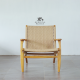 Lounge Chair Kursi Santai Kayu Jati Anyaman Loom