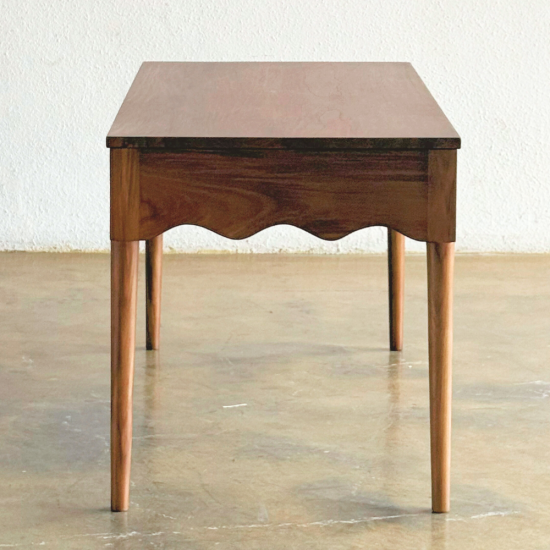 Lowie Writing Desk Belajar Modern Retro Kayu Jati 2 Laci