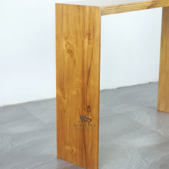 Maliha Meja Konsol Minimalis Aesthetic Kayu Jati