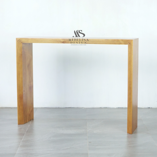 Maliha Meja Konsol Minimalis Aesthetic Kayu Jati