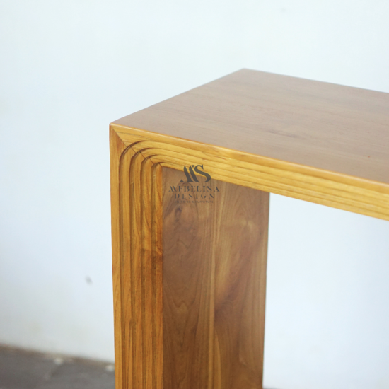 Maliha Meja Konsol Minimalis Aesthetic Kayu Jati