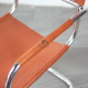 Marcel Chair Kursi Stainless Kombinasi Kulit