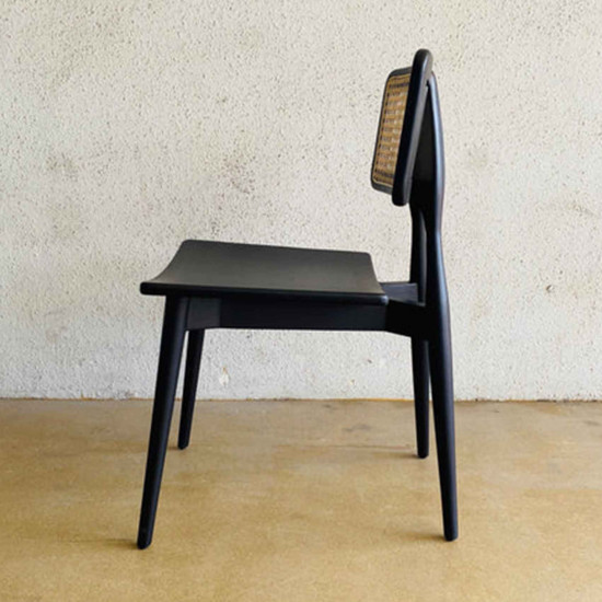 Maco Chair Kursi Makan Jati Mix Rotan Solid Base