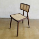 Marco Chair Rattan Base Kursi Makan Retro Kayu Anyaman Rotan