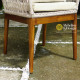 Mediterania Chair Kursi Makan Outdoor Anyaman Rotan Kayu Jati