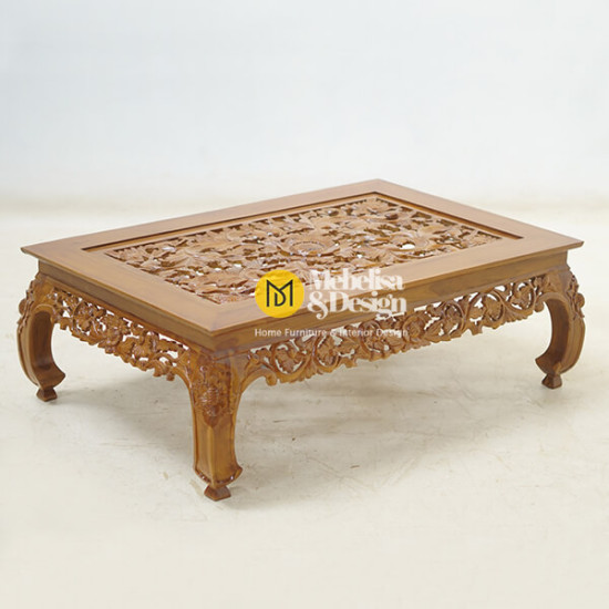 Sofa Tamu Set Madura Mawar 321 Kayu Jati