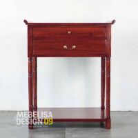 Meja Altar Kayu Jati Minimalis Oriental 2 Laci
