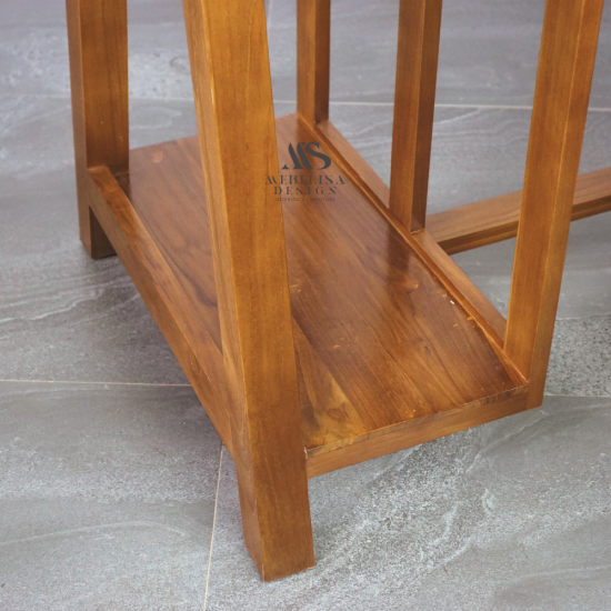 Meja Belajar Meja Komputer Minimalis Kayu Jati Solid