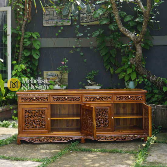 Meja Bufet Ruang Tamu Kayu Jati Ukiran Palembang Meja Bufet Ruang Tamu Kayu Jati Ukiran Palembang