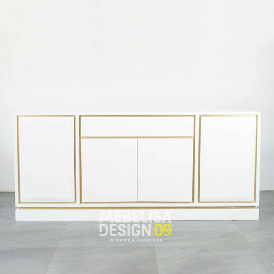 Meja Bufet Ruang Tamu Minimalis Duko Putih Modern