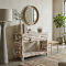Meja Konsol Dinding Pajangan Jati White Wash Rustic