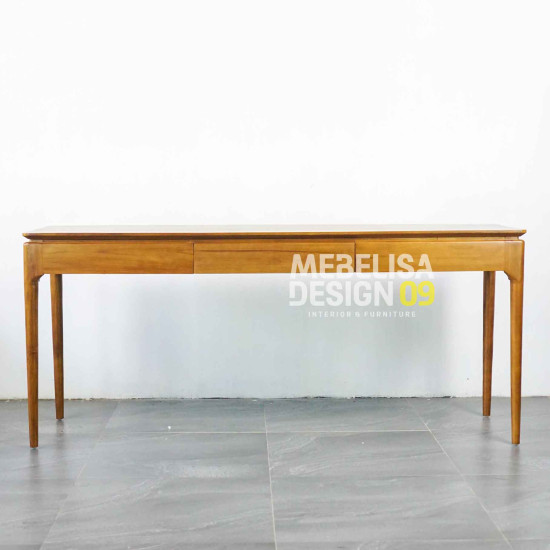 Meja Konsol Panjang Retro Mid-Century Modern Kayu Jati Meja Konsol Panjang Retro Mid-Century Modern Kayu Jati