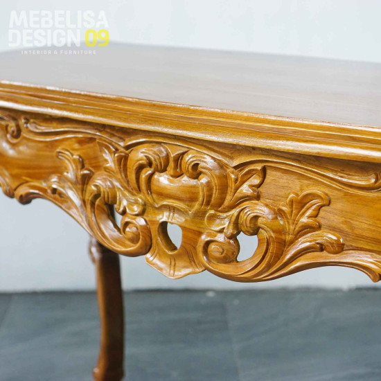 Meja Konsul Ukiran Klasik Vintage Kayu Jati Solid Meja Konsul Ukiran Klasik Vintage Kayu Jati Solid