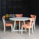 Meja Makan Bulat Set 4 Kursi Minimalis Scandinavian Modern Duko Meja Makan Bulat Set 4 Kursi Minimalis Scandinavian Modern Duko
