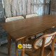 Meja Makan Set 4 Kursi Jati Scandinavian Retro
