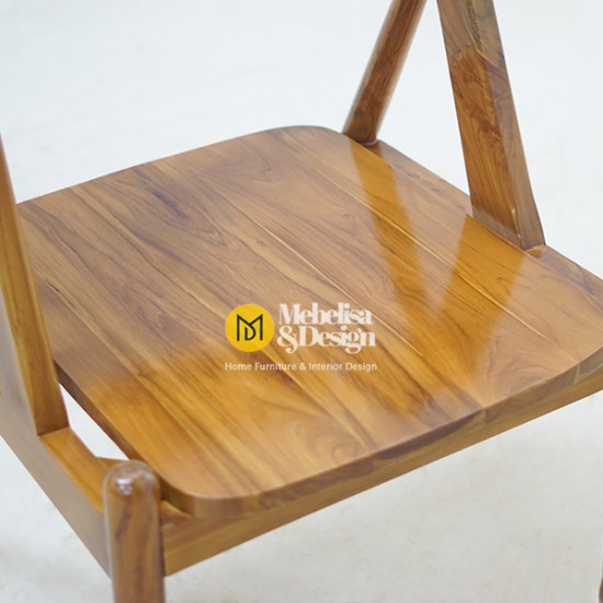 Meja Makan Set Retro 2 Kursi Jati