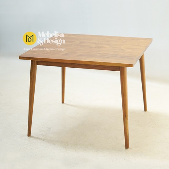 Meja Makan Set Retro 2 Kursi Jati
