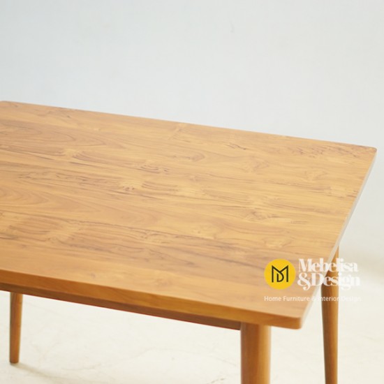 Meja Makan Set Retro 2 Kursi Jati