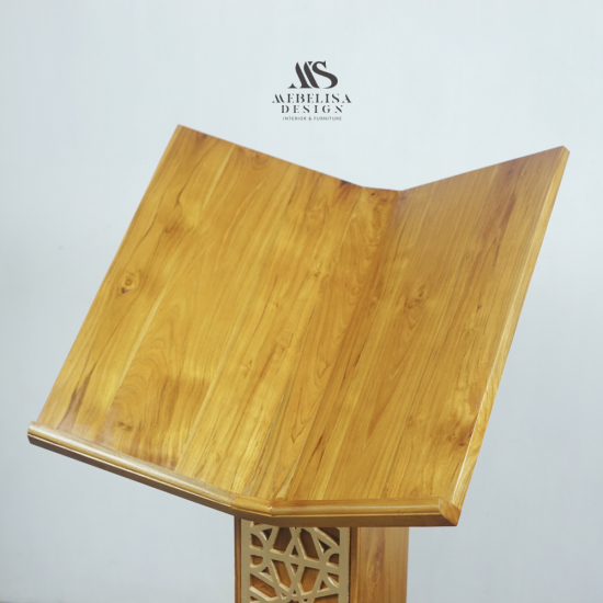 Meja Rekal Al-Quran Mimbar Masjid Minimalis