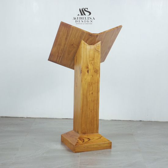 Meja Rekal Al-Quran Mimbar Masjid Minimalis