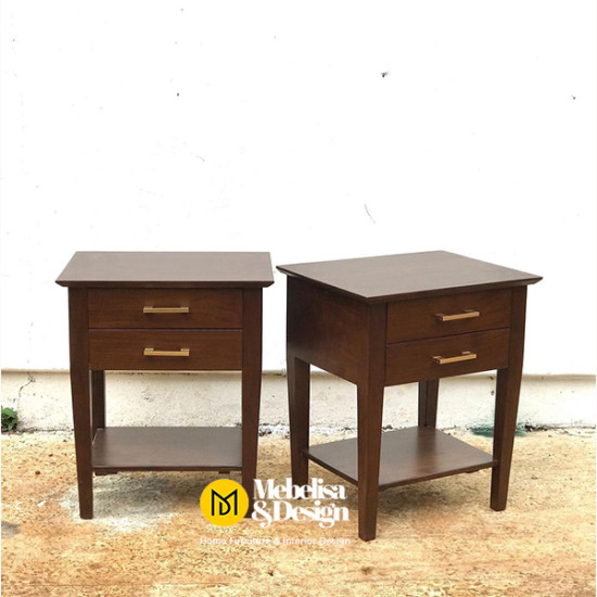 Meja Nakas Minimalis 2 Laci Satria