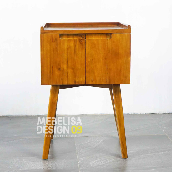 Meja Nakas Samping Tempat Tidur Minimalis Retro 2 Pintu Meja Nakas Samping Tempat Tidur Minimalis Retro 2 Pintu