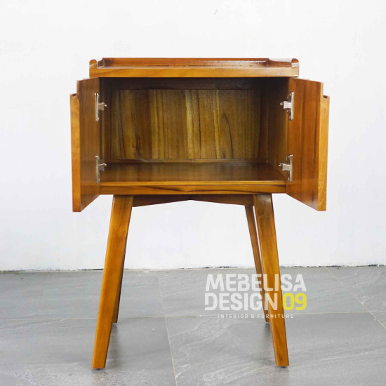 Meja Nakas Samping Tempat Tidur Minimalis Retro 2 Pintu Meja Nakas Samping Tempat Tidur Minimalis Retro 2 Pintu