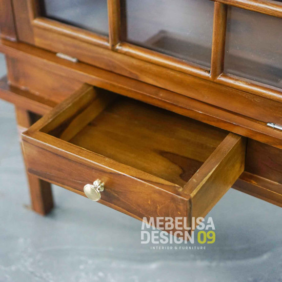 Meja Pojok Meja Nampan Teh Minimalis Kayu Jati