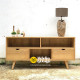 Meja Rak TV Retro Jati Natural Wood Meja Rak TV Retro Jati Natural Wood